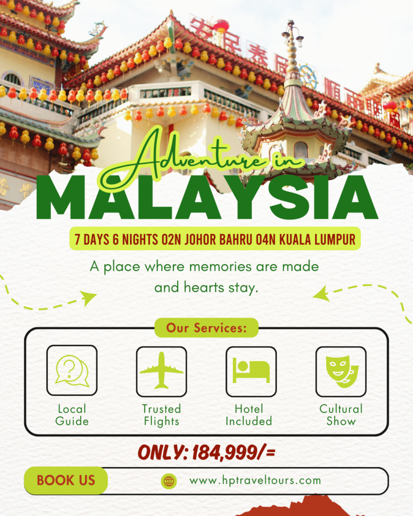 Malaysia 6 Nights Tour — Culture, Comfort & City Life Combined 🇲🇾