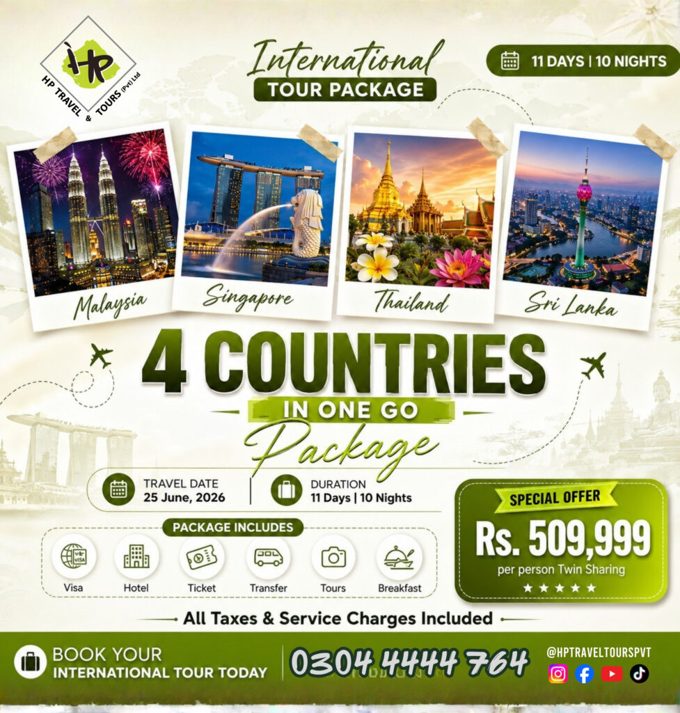 4-in-1 INTERNATIONAL GROUP TOUR Thailand 🇹🇭 | Malaysia 🇲🇾 | Singapore 🇸🇬 | Sri Lanka 🇱🇰 4 Countries in one Visit - Last Date to Register: Closing Soon