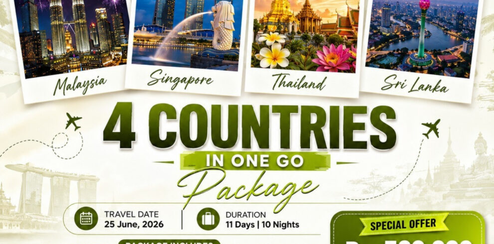 4-in-1 INTERNATIONAL GROUP TOUR Thailand 🇹🇭 | Malaysia 🇲🇾 | Singapore 🇸🇬 | Sri Lanka 🇱🇰 4 Countries in one Visit - Last Date to Register: Closing Soon