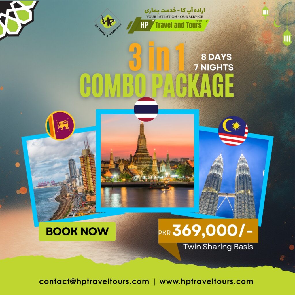 3 in 1 Combo Package – Thailand, Sri Lanka & Malaysia