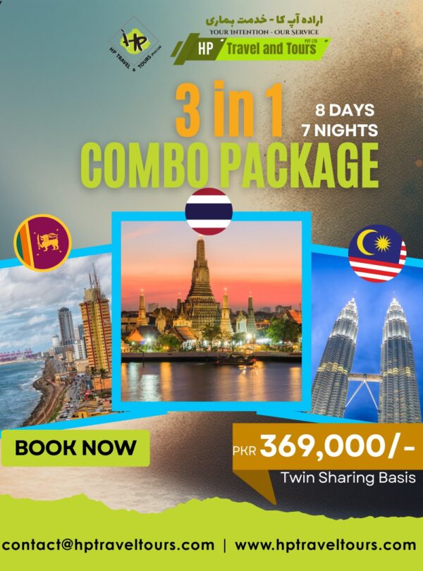 3 in 1 Combo Package – Thailand, Sri Lanka & Malaysia